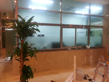 [창문썬팅] 플러스이앤지(내부,외부 엠보시트(불투명), 안개시트, 반컷팅 현장시공)