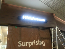 [LED 채널간판] FIFTHAVENUE(OPEN 현수막 제작및 LED 간판제작 시공)