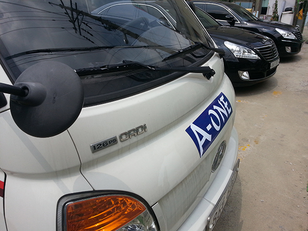 에이원 TS(1톤탑차 시트컷팅, 부착)/차량랩핑/-250,000원