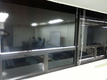 [실사썬팅] 울트라시트 창문썬팅(검정색 외부용울트라시트로 유리창막이 햇빛차단대용)