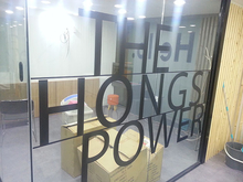 [실내사인물] 홍시디자인학원(실내사인물, 시트컷팅 및 시공)