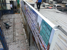 [후렉스간판] JNB상사(컨테이너 비조명 후렉스간판 제작 및 시공)