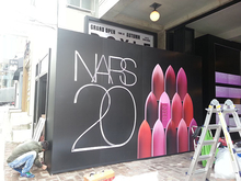 [실내사인물] NARS 콜라보레이션(비주얼사인, 행사 사인물 시공, 후렉스간판 제작 및 시공)