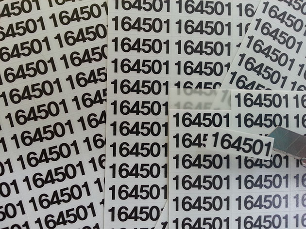 번호스티커(PVC 캘+돔보컷팅)/시트컷팅/(가격전화문의)