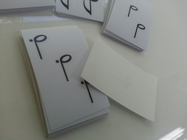 음표스티커(PVC 캘+돔보컷팅)/소량출력/스티커/(가격전화문의)